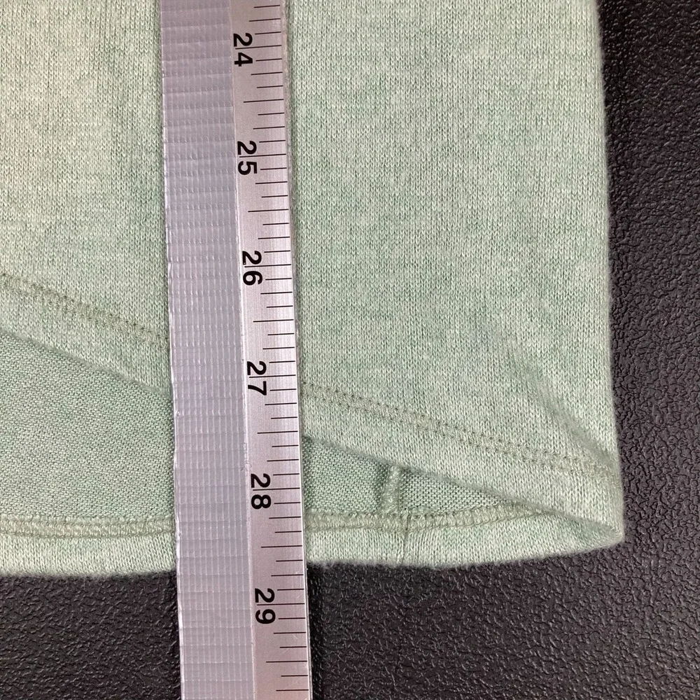 Zenergy Chico Green Long Sleeve Soft Crewneck Athlesiure Wrap Front Tunic Cozy - Picture 6 of 9